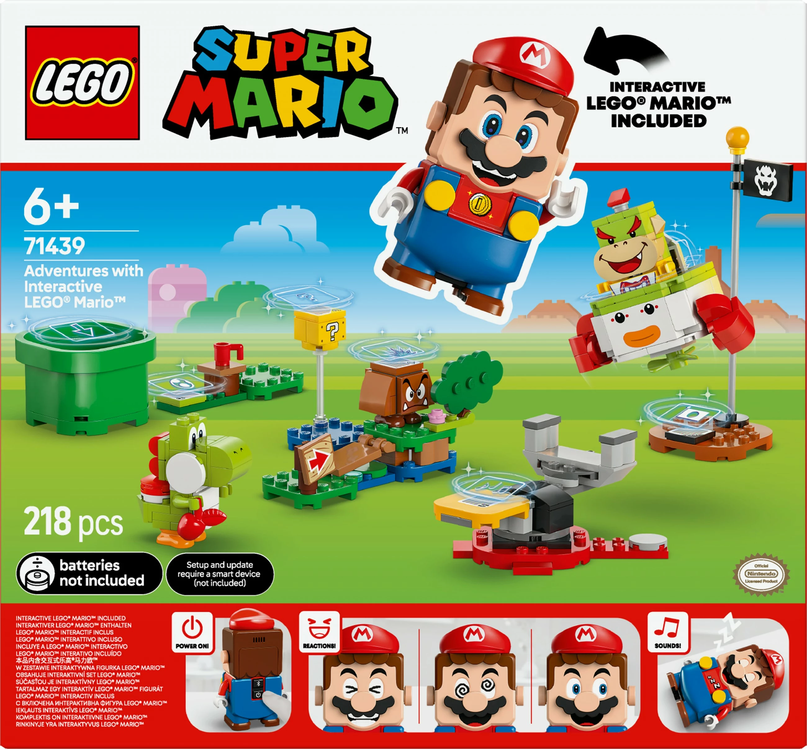 Set ndërtimi LEGO Super Mario 71439, 218 pjesë, multingjyrësh
