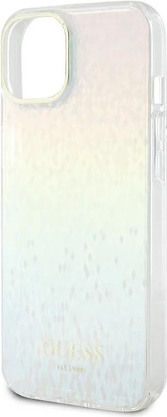 Mbështjellës Guess IML Faceted Mirror Disco Iridescent për iPhone 12/12 Pro, shumëngjyrësh