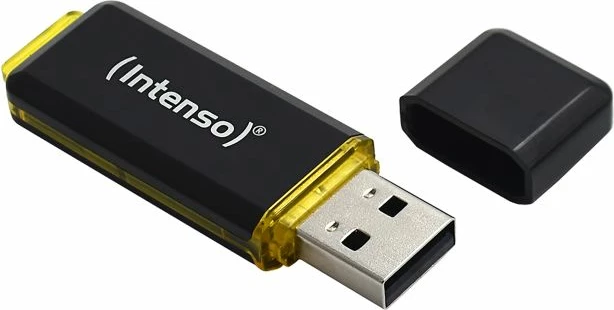 USB flash memorje INTENSO High Speed Line 64GB USB 3.1 250/50 MB/s, zi/verdhë