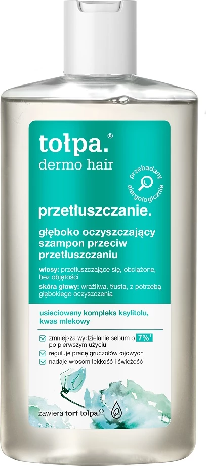 Shampon për femra Tołpa Dermo Hair Deep Cleansing Anti-Oiliness, 250ml