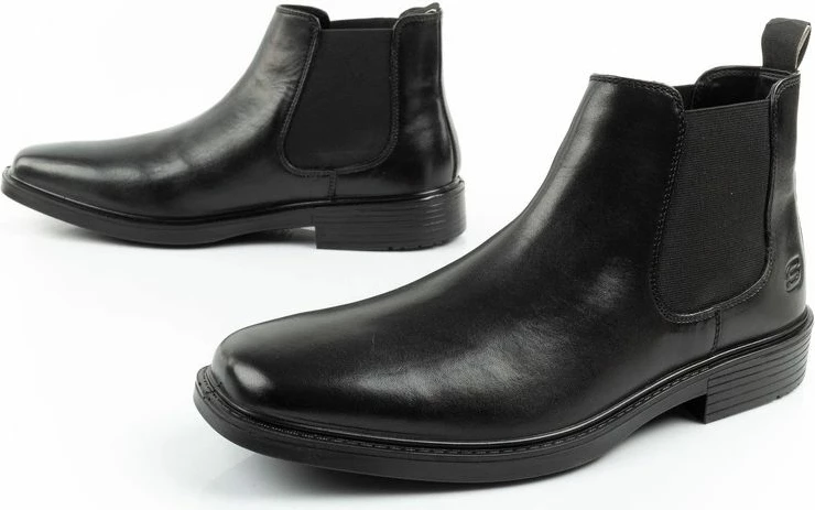 Çizme Chelsea për meshkuj Skechers, lëkurë [Madhësia: 41]