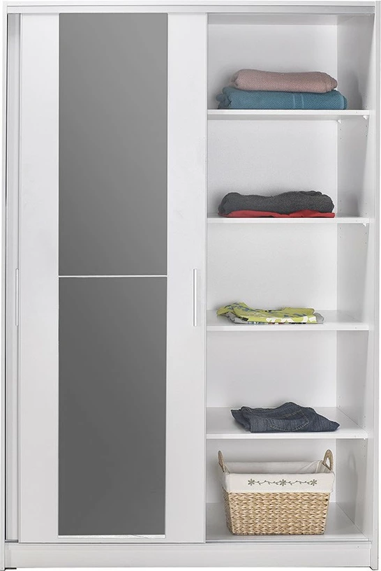 Dollap për rroba, ngjyrë e bardhë, Hanah Home, SWD-512-BB-2