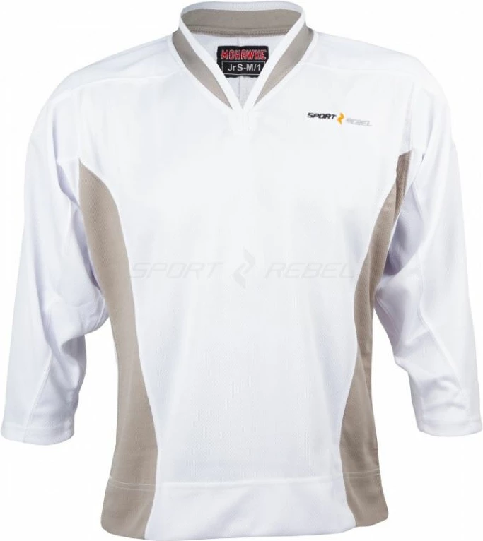 Fanellë hokeji për fëmijë Sportrebel Jr MOHAWK, e bardhë