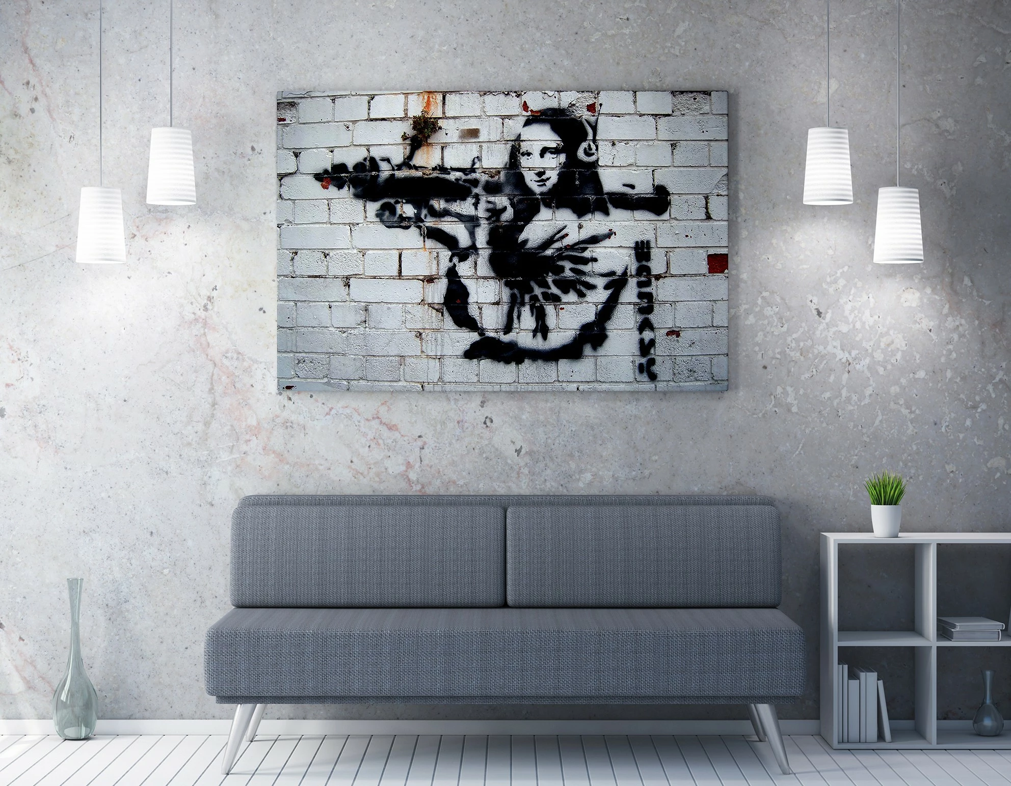 Pikturë dekorative në kanavacë Wallity WY26, shumëngjyrëshe, 70x100cm