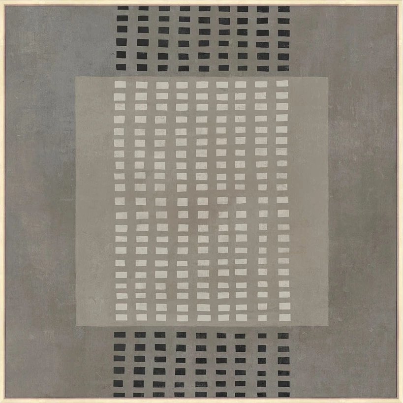 Pikturë dekorative FRAMED DREAM me kornizë, kanavacë, gri e bezhë, 80x80x4cm