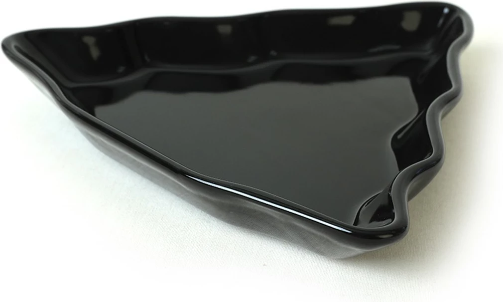 Set pjatash servirëse (2 copë), Hermia Concept, ngjyrë e zezë, 22 cm