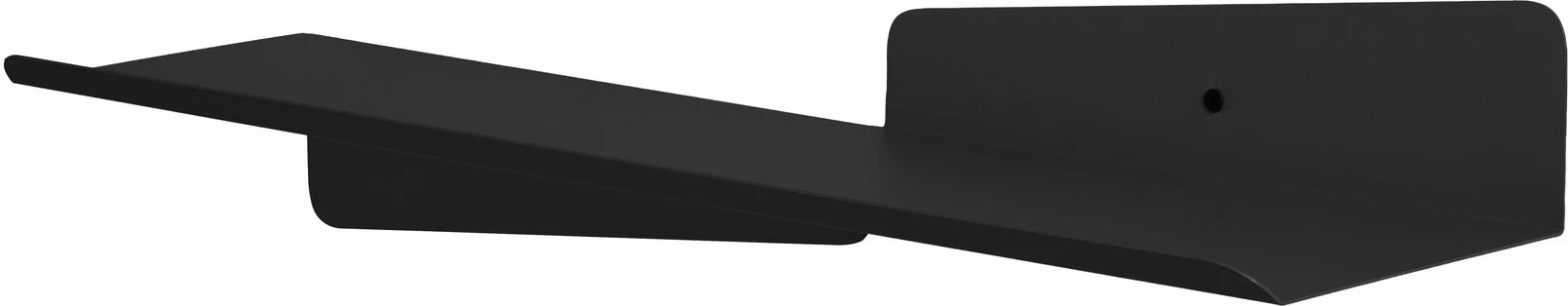 Raft dekorativ metalik për mur, ngjyrë e zezë, Skye Decor, Vlnt123Syh