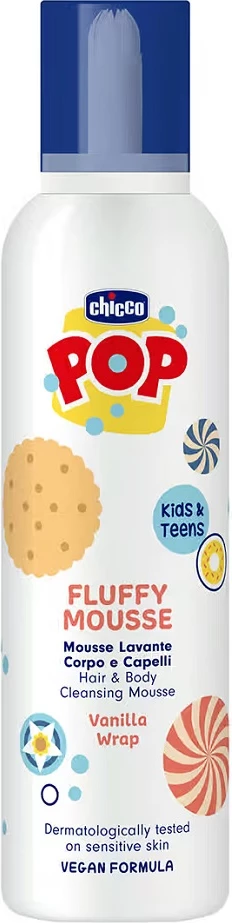 Shkumë për trup dhe flokë Chicco Pop për fëmijë, 200ml