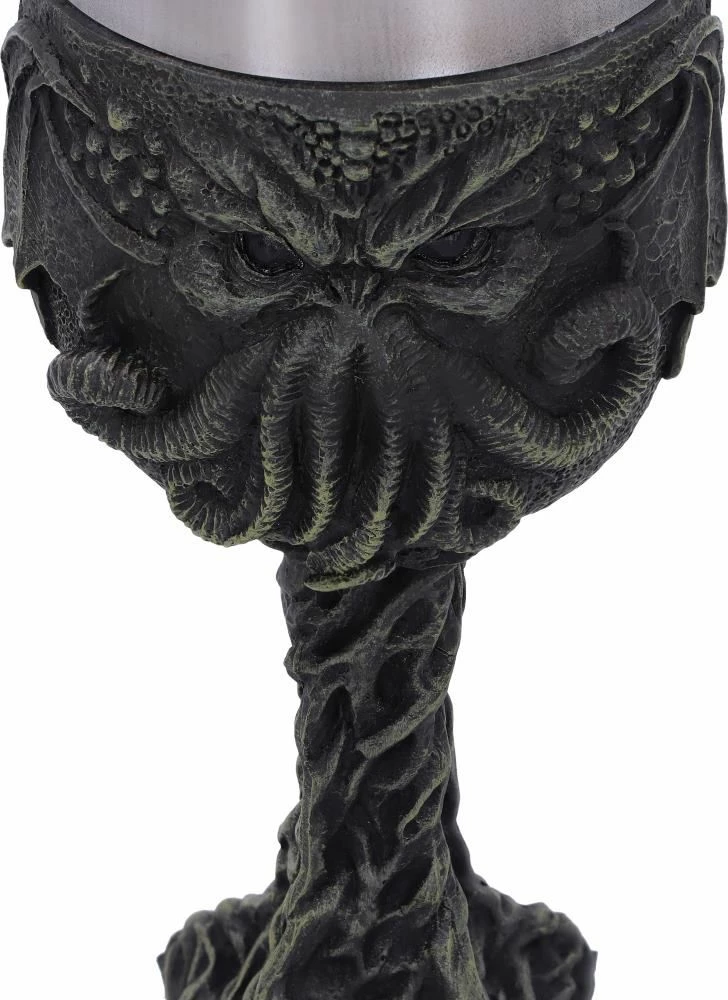 Krigë dekorative Nemesis Now Cthulhu\'s Thirst 17 cm, rrëshirë me insert inox, e zezë