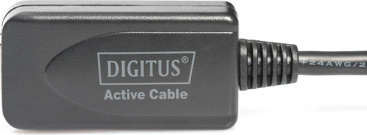 Kabllo USB zgjatues Digitus 5m, USB 2.0, e zezë