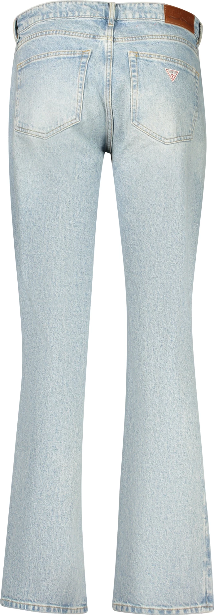 Pantallona xhins GUESS JEANS G08 MID-RISE STRAIGHT për femra, të kaltërta