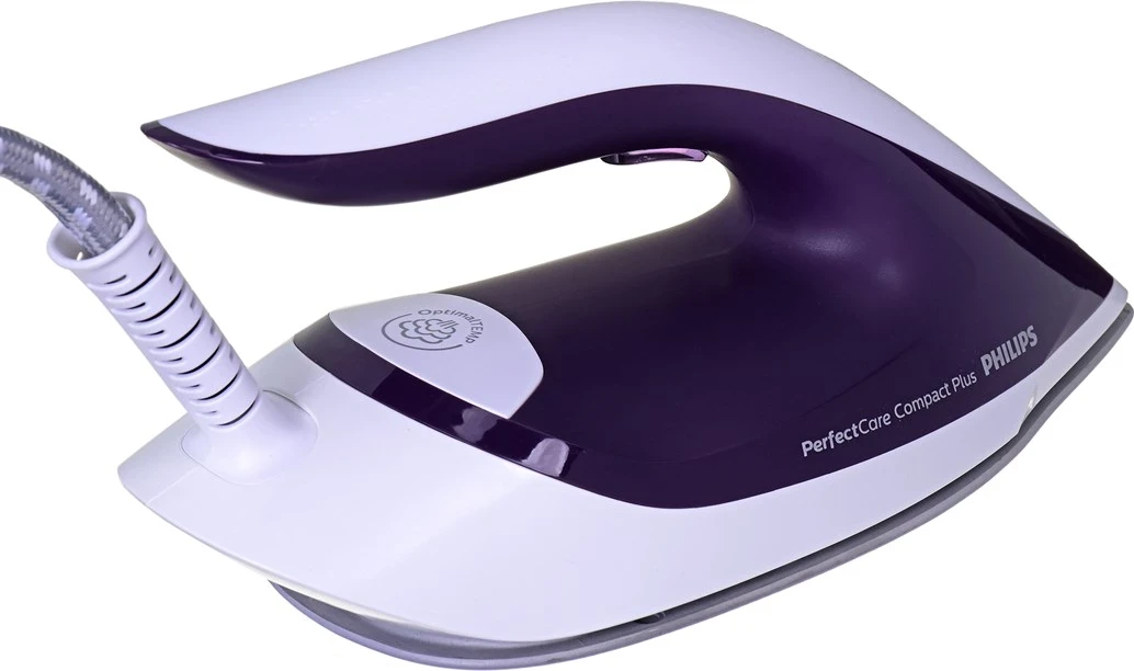 Hekur për hekurosje me mbajtëse Philips PerfectCare Compact Plus GC7933/30, 2400W, i vjollcë