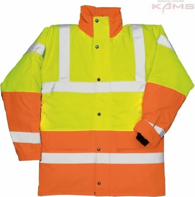 Xhaketë pune reflektuese Portwest S466, dyngjyrëshe, EN471/EN343/EN342, madhësia S, verdhë-zi