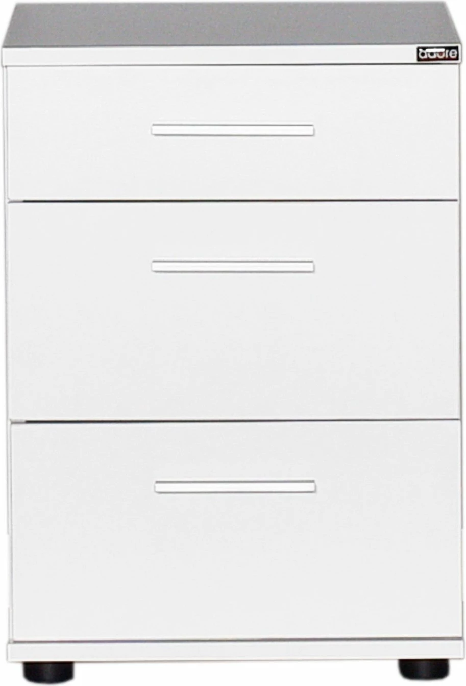 Komodinë Hanah Home, Kmd-530-Bb-1, e bardhë, 3 sirtarë