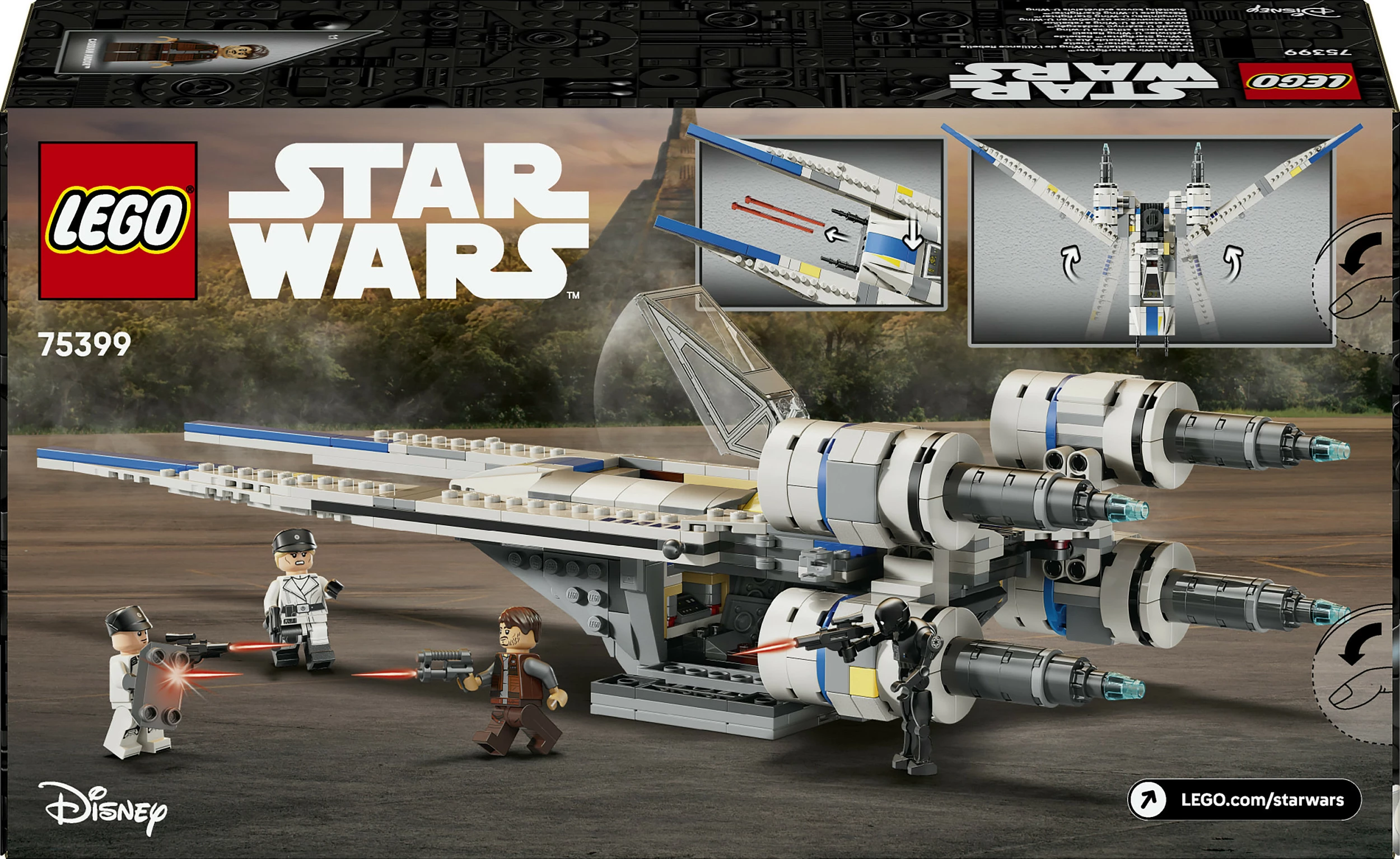 Set ndërtimi LEGO Star Wars Rebel U-Wing Starfighter 75399, 594 pjesë, shumëngjyrësh
