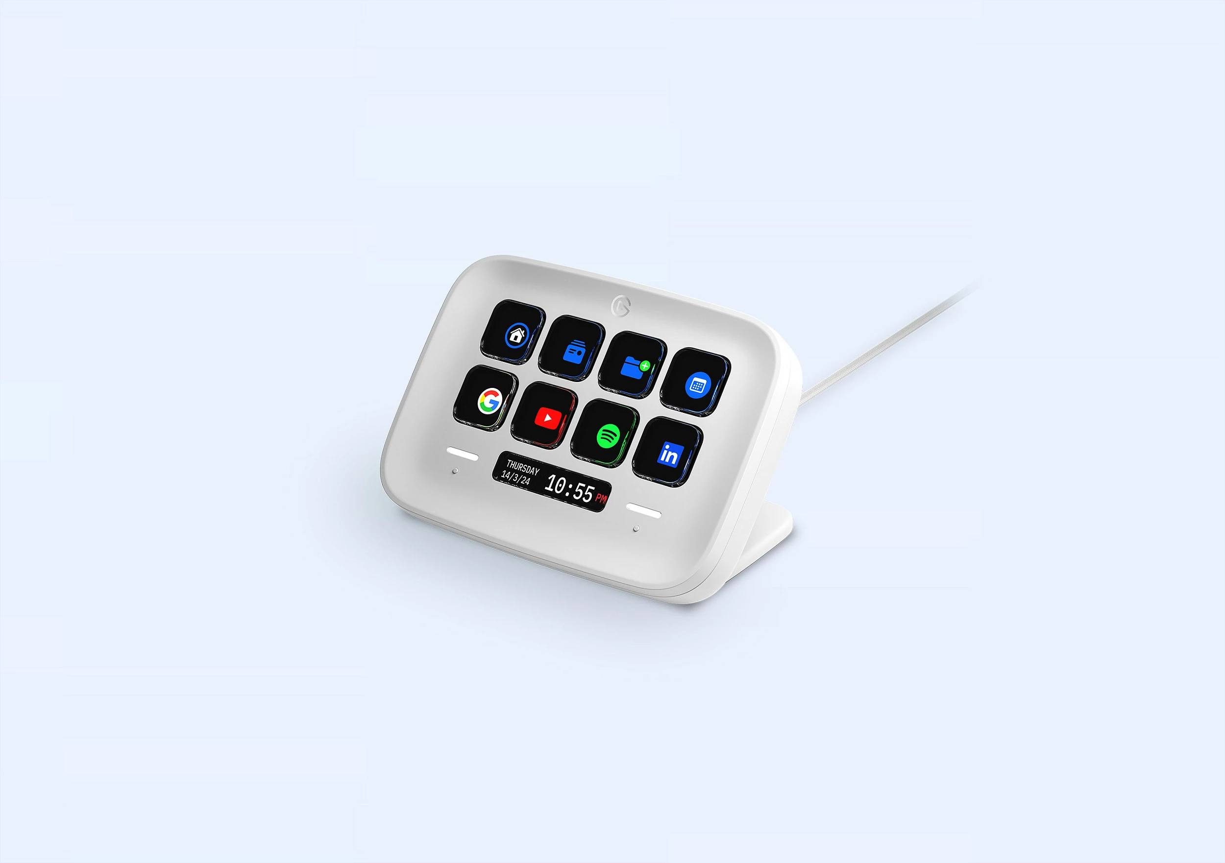 Kontrollues Elgato Stream Deck Neo, 8 butona, bardhë