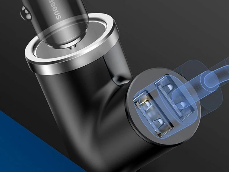 Karikues makine Baseus Y Type CCALL-YX01 2x USB-A 3.4A 40W i zi