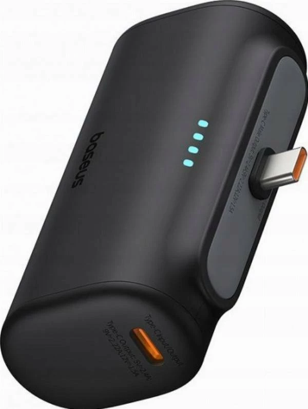 Powerbank Baseus Compact 5000mAh 20W USB-C, i zi, me kabllo USB-C/USB-C