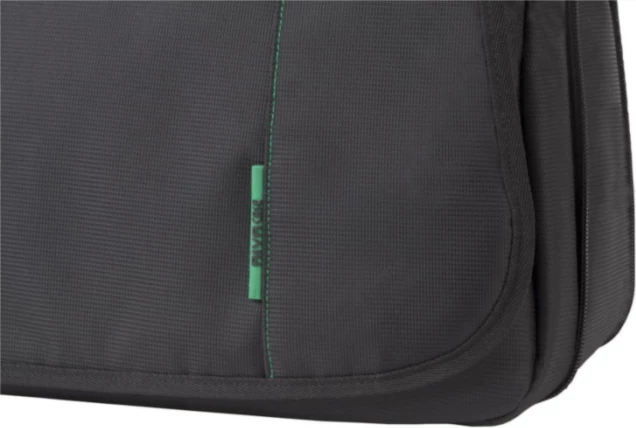 çantë messenger për kamerë DSLR RIVACASE 7450 PS, xhep për tablet 10.1\", poliester rezistent në ujë, e zezë