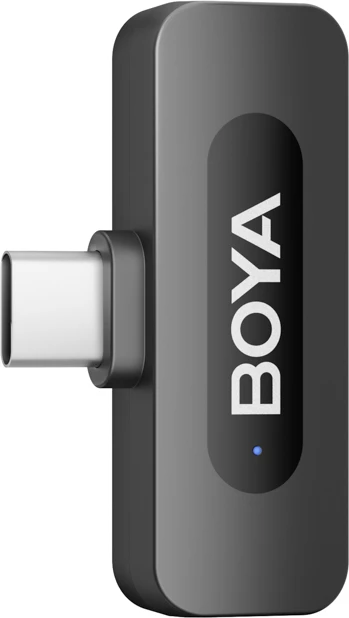 Mikrofon pa tela BOYA BY-V10 V2.0 2.4GHz USB-C, set me transmetues dhe marrës, i zi