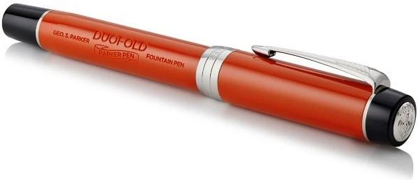 Stilograf PARKER Duofold, medium, e kuqe