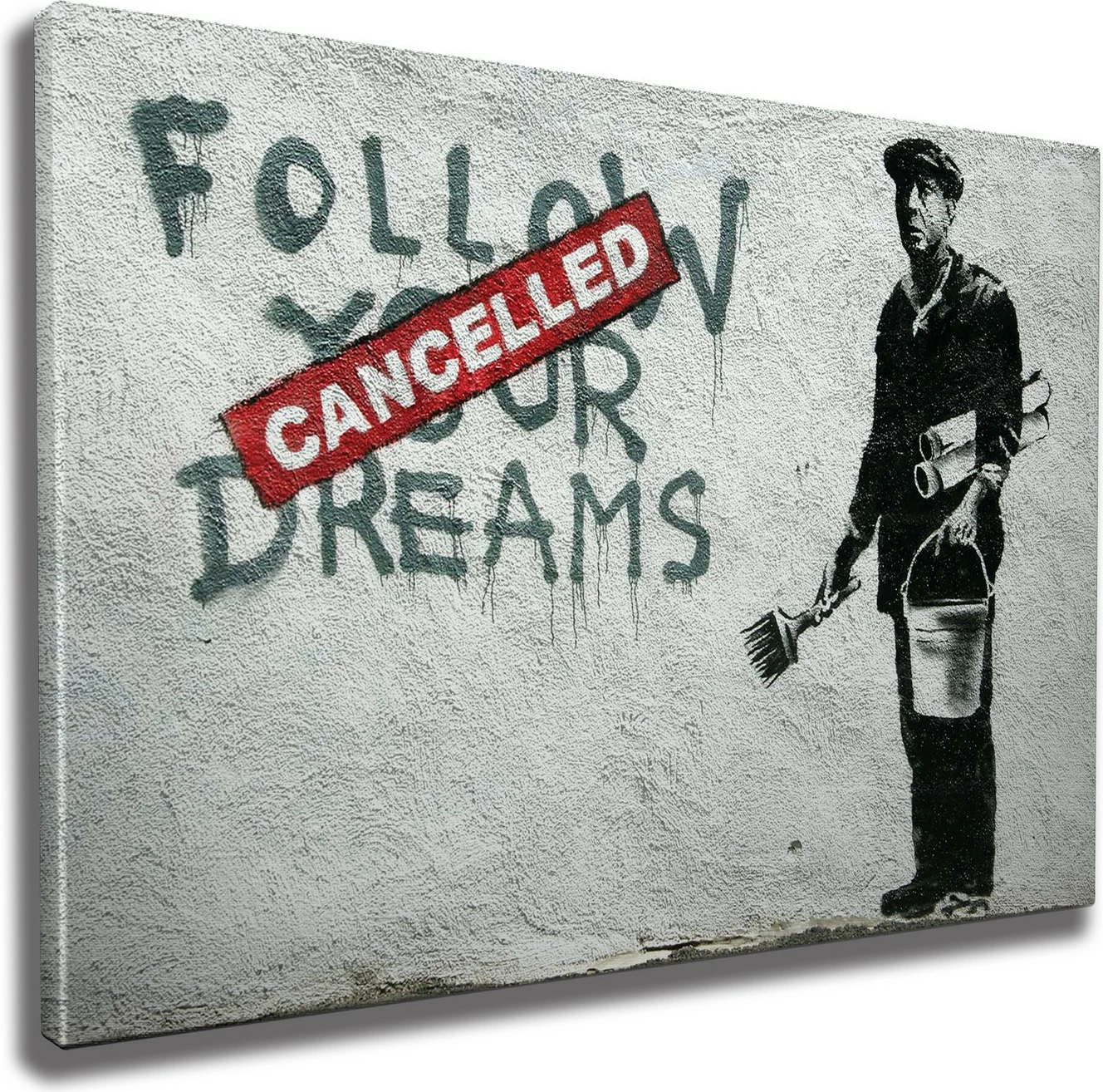 Pikturë dekorative në kanavacë, Banksy, shumëngjyrëshe, WY48, 50x70cm