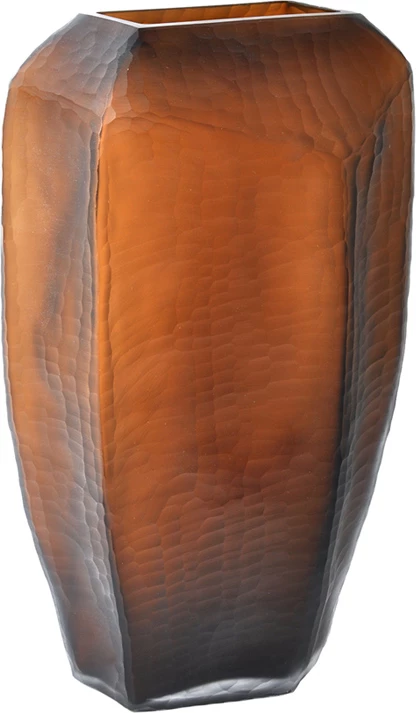 Vazo qelqi ngjyrë kafe, CISEAU HONEY, 21x12x38 cm