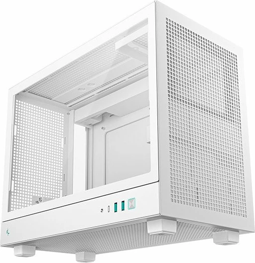 Kasë Deepcool CH160 Plus (R-CH160-WHNGM0-G) SFF Mini-ITX/uATX, USB-C, e bardhë