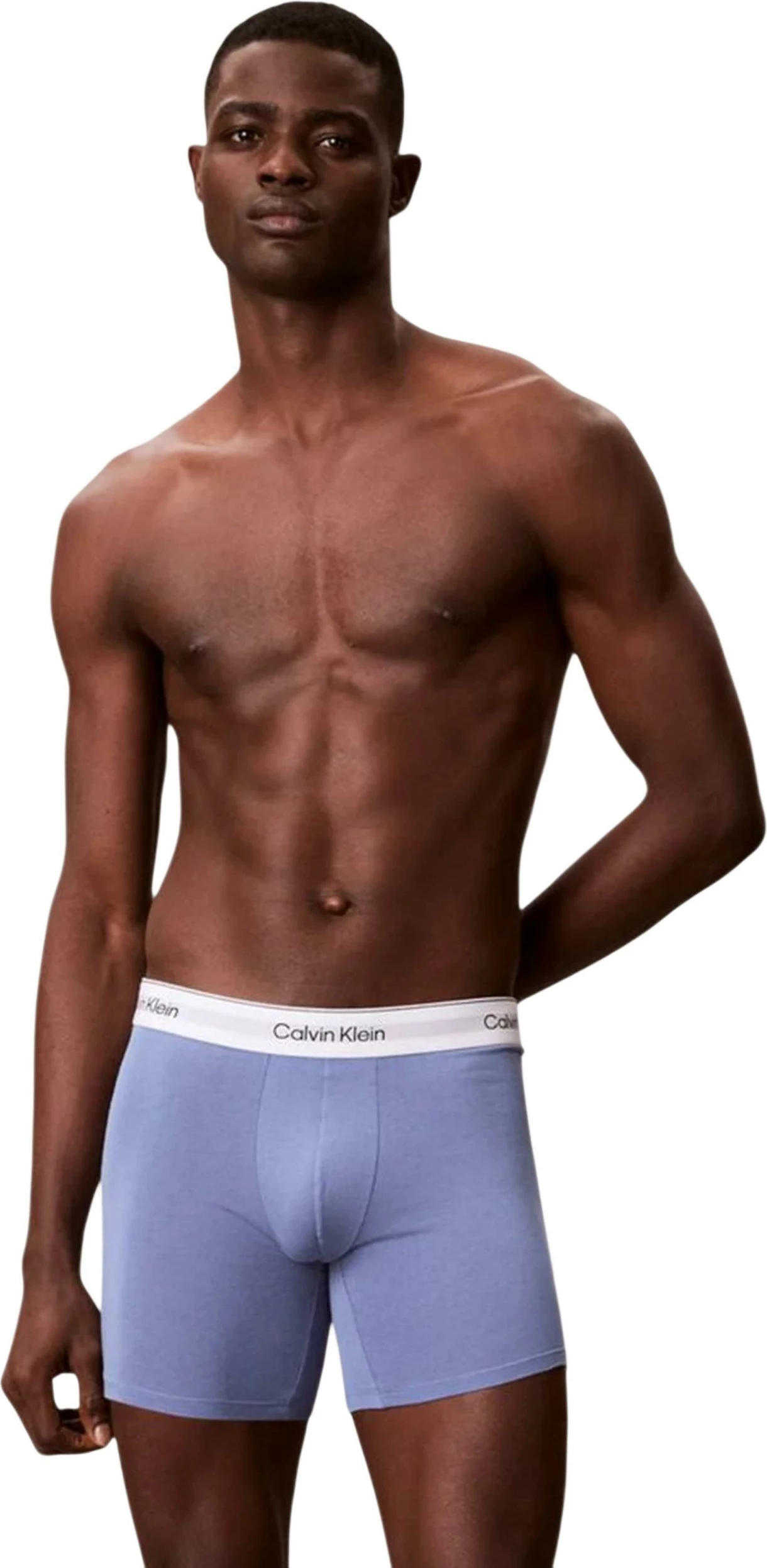 Të brendshme për meshkuj Calvin Klein Underwear Boxer Brief 3PK LV00NB4394, të bardha/blu [Madhësia: M]