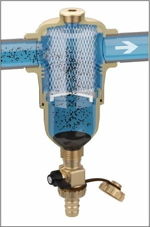 Separator magnetik papastërtish Caleffi DIRTMAG 546308 6/4 inç, bronz