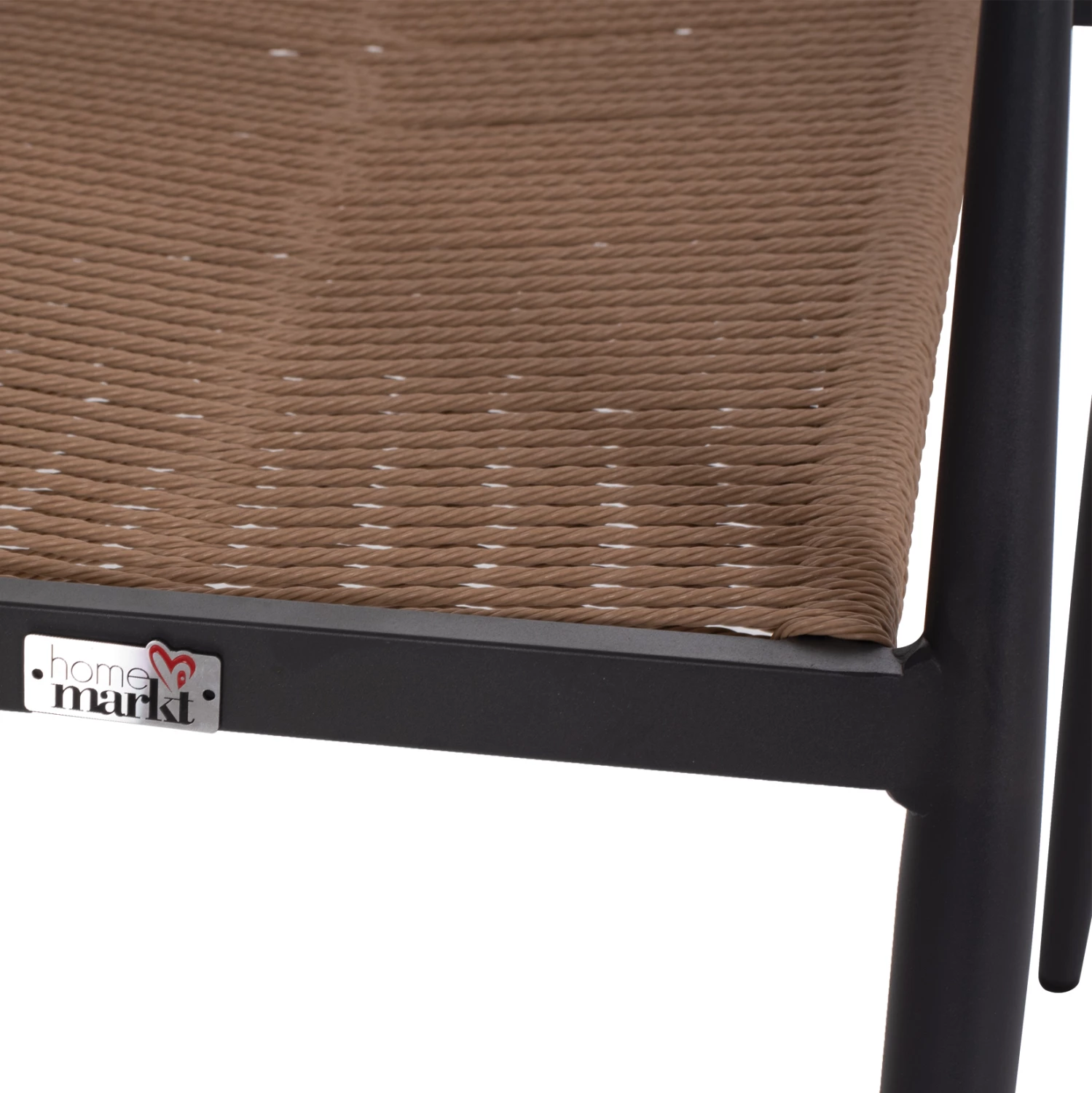 Karrige alumini GRET FH5854.02 gri qymyr-alumin-bezh PE rattan 56x55.5x78H