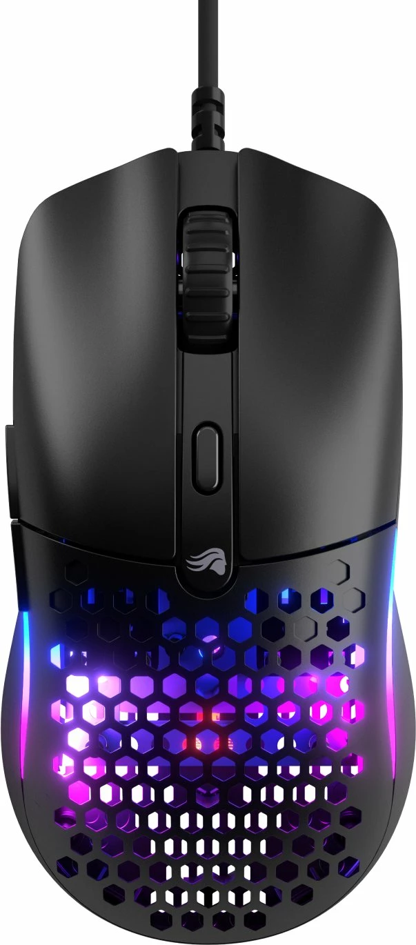 Maus gaming Glorious Model O Eternal GLO-OE-W-BLK, 12000 DPI, 6 butona, RGB, i zi