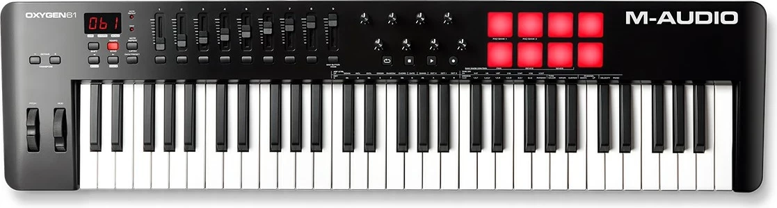 Tastierë MIDI M-AUDIO Oxygen 61 MKV, 61 taste, USB, E zezë