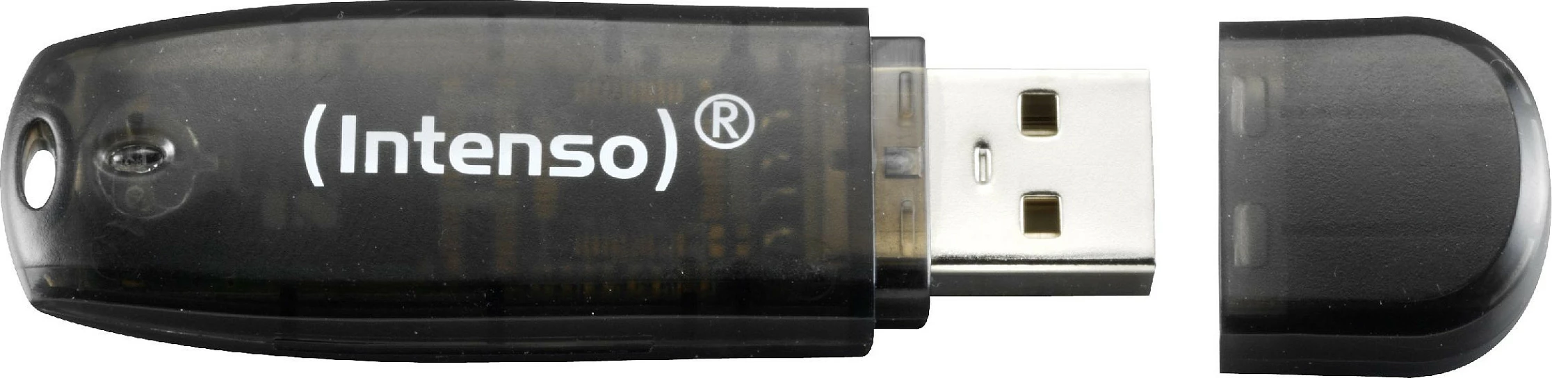USB memorje Intenso Rainbow, 3x32GB, USB Type-A 2.0, me kapak, transparente (e verdhë/e kuqe/e zezë)