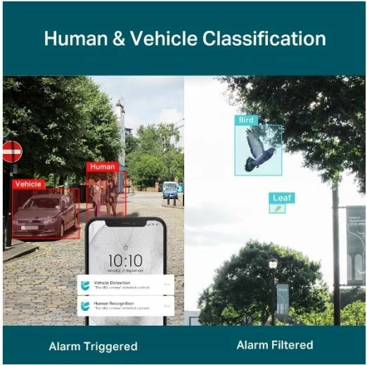 kamerë sigurie rrjeti Wi‑Fi TP-LINK VIGI C540-W (4mm) 4MP 2560x1440 Pan/Tilt IP66, bardhë/zezë