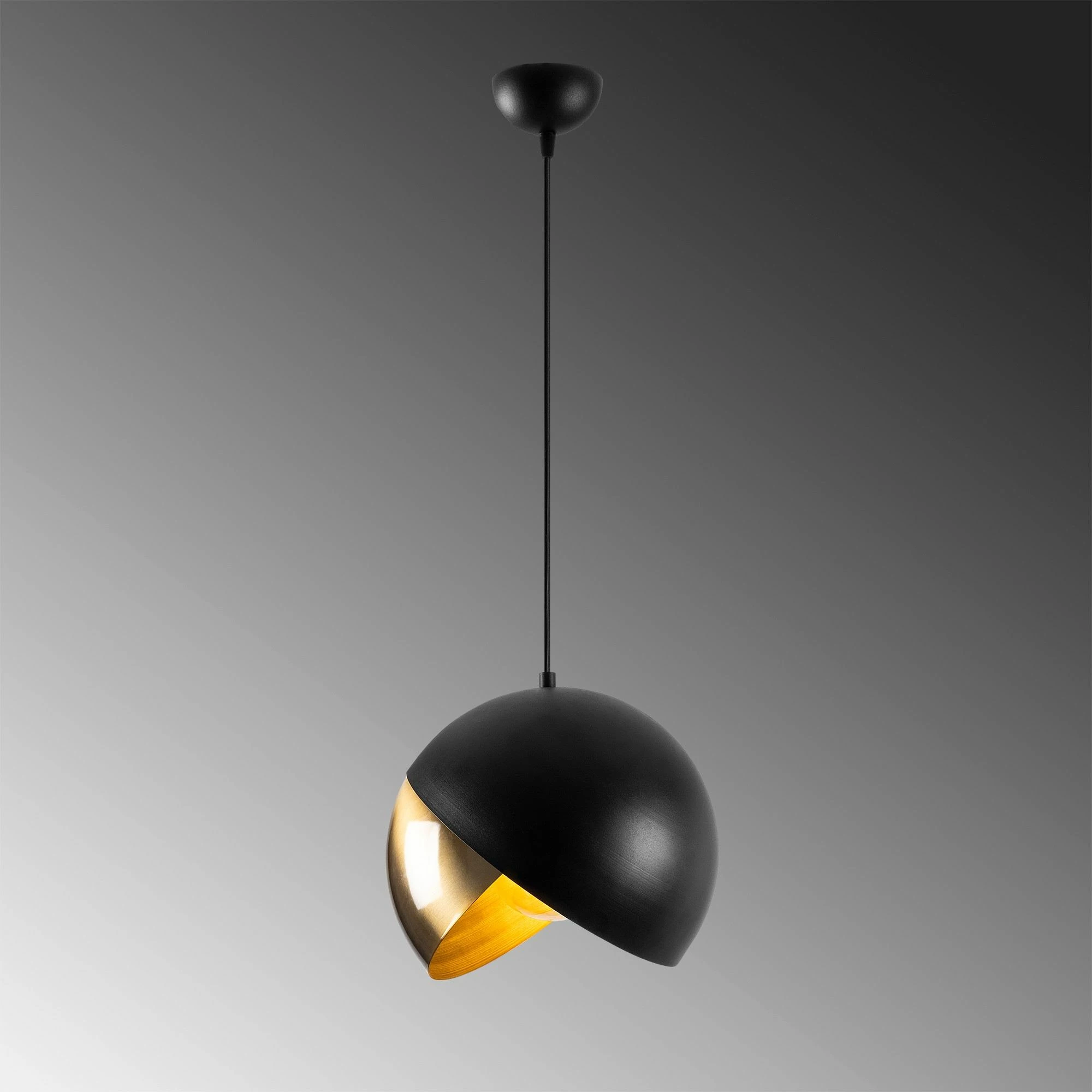 Llambë tavani moderne Opviq Pacman - 2633, ngjyrë e zezë, vintage, 30x30cm