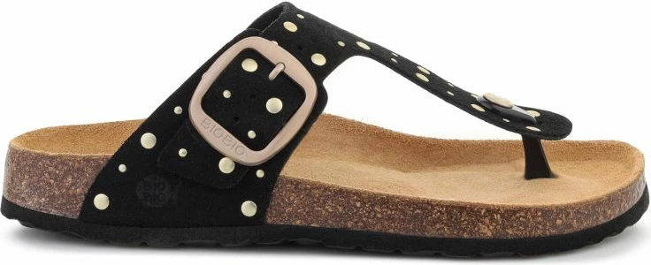 Flip-flops për femra Bio Bio Fiona Suede, të zeza [Madhësia: 37]