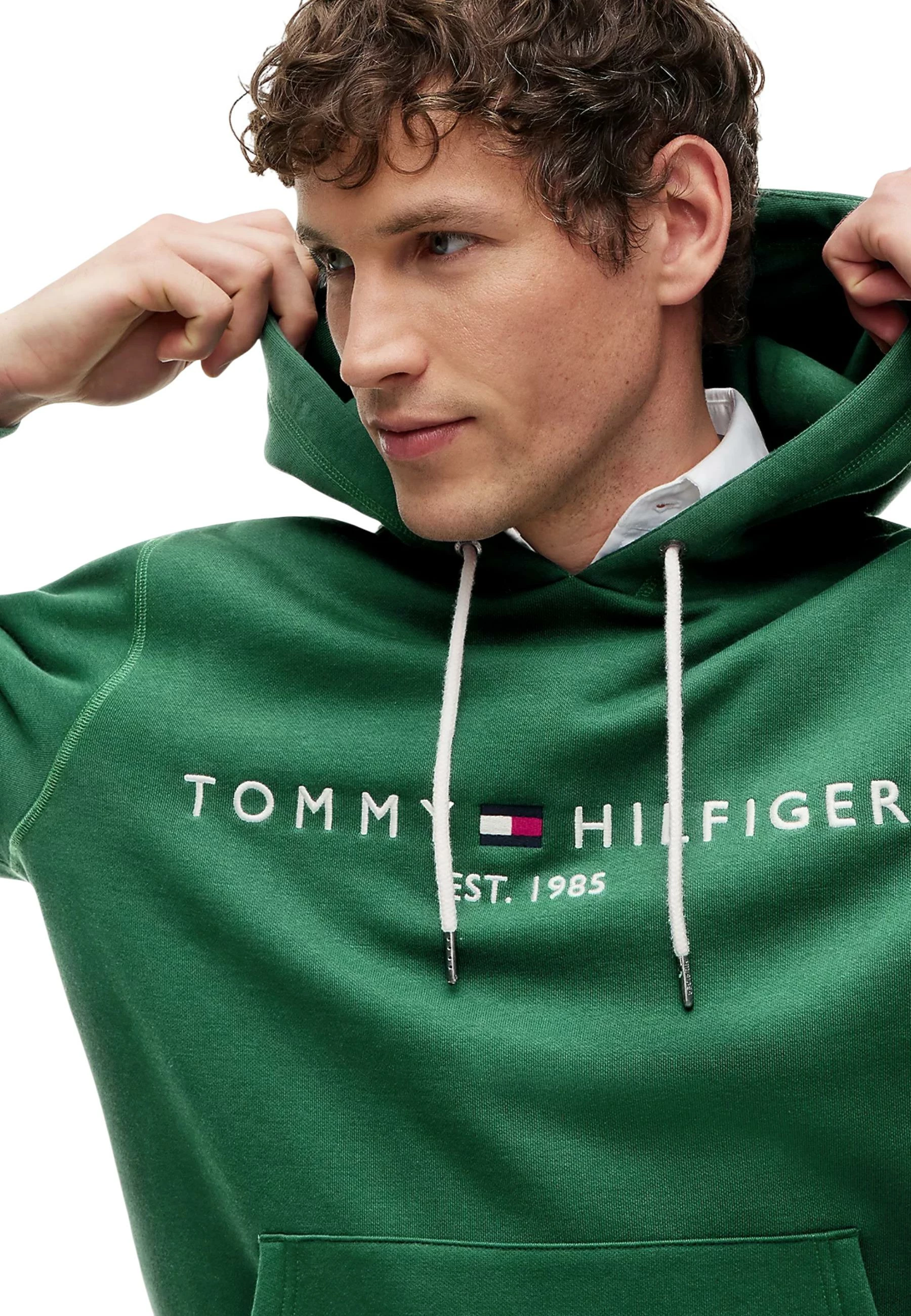 Duks me zinxhir për meshkuj Tommy Hilfiger MW0MW11599, i gjelbër [Madhësia: XL]