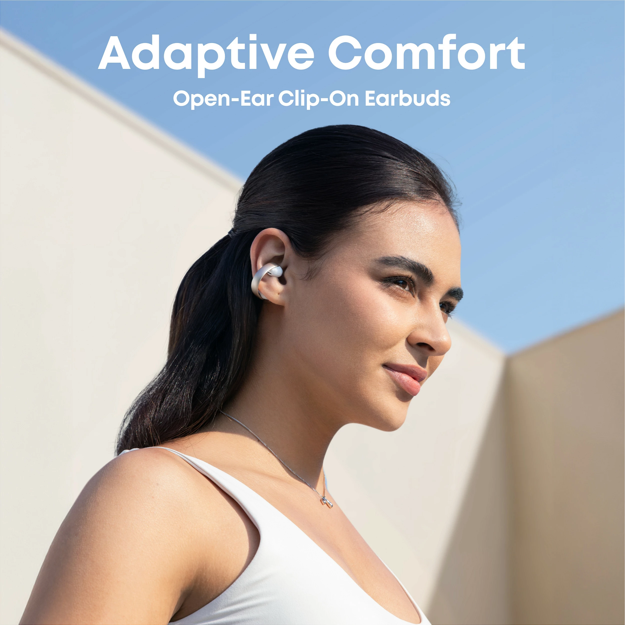Kufje Anker Soundcore AeroClip, TWS, Bluetooth 5.4, Open-Ear, Champagne Mist