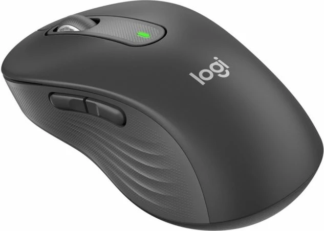 Maus Logitech Signature M650 L, Bluetooth + Logi Bolt, 2000 DPI, grafit, set me receiver USB + bateri AA