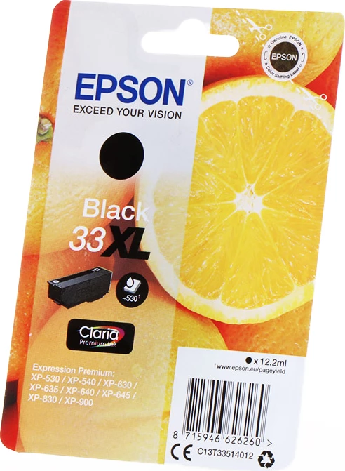 Kartush boje Epson 33XL C13T33514012 XL, 12.2 ml, deri 530 faqe, e zezë