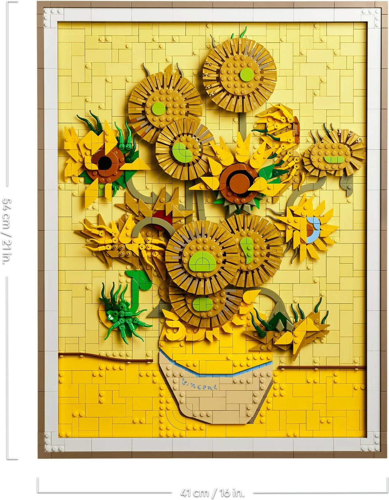 Set ndërtimi LEGO Art 31215 Vincent van Gogh Sunflowers, shumëngjyrësh