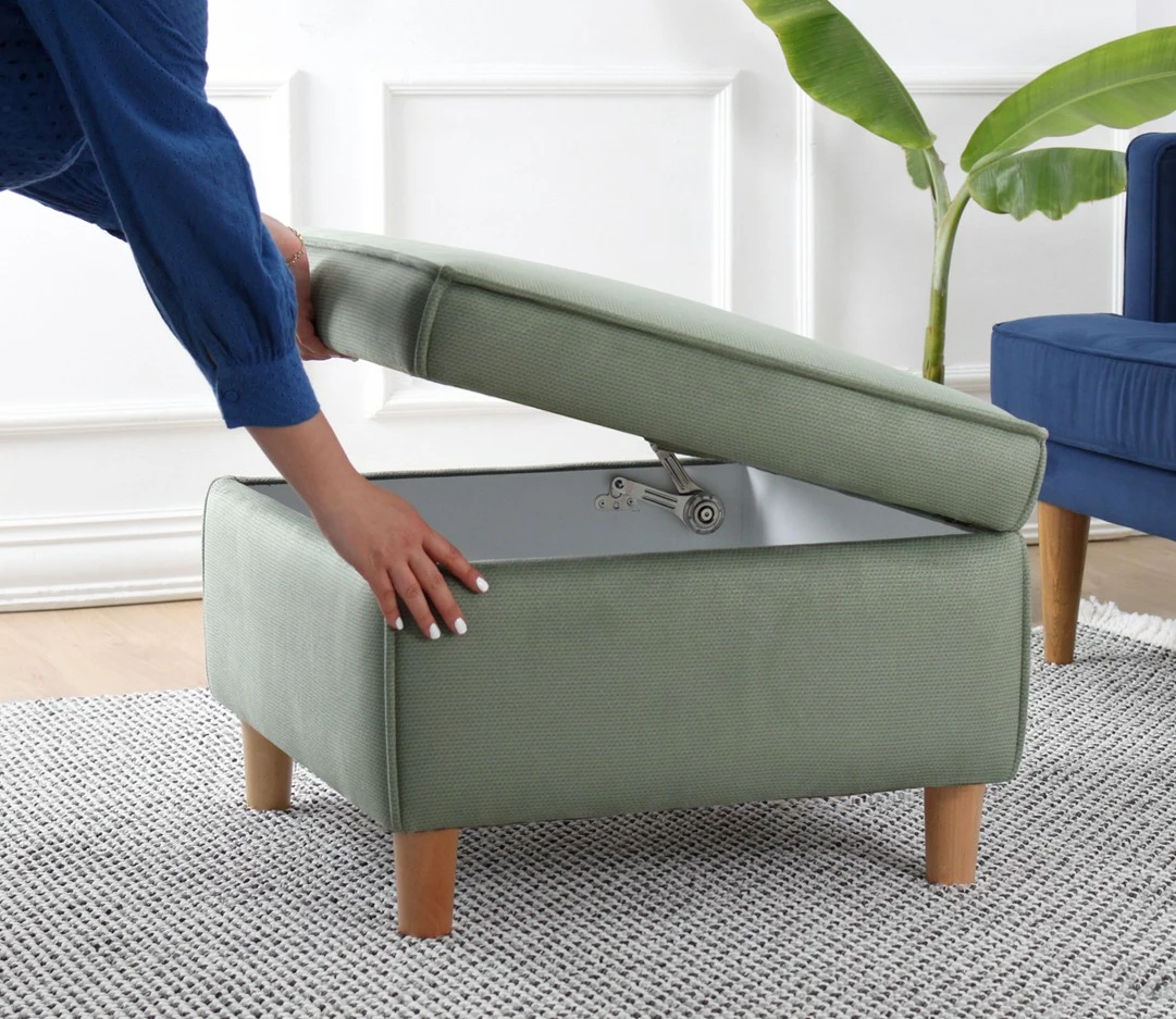 Puf Atelier del Sofa, ngjyrë e gjelbër, me hapësirë për ruajtje