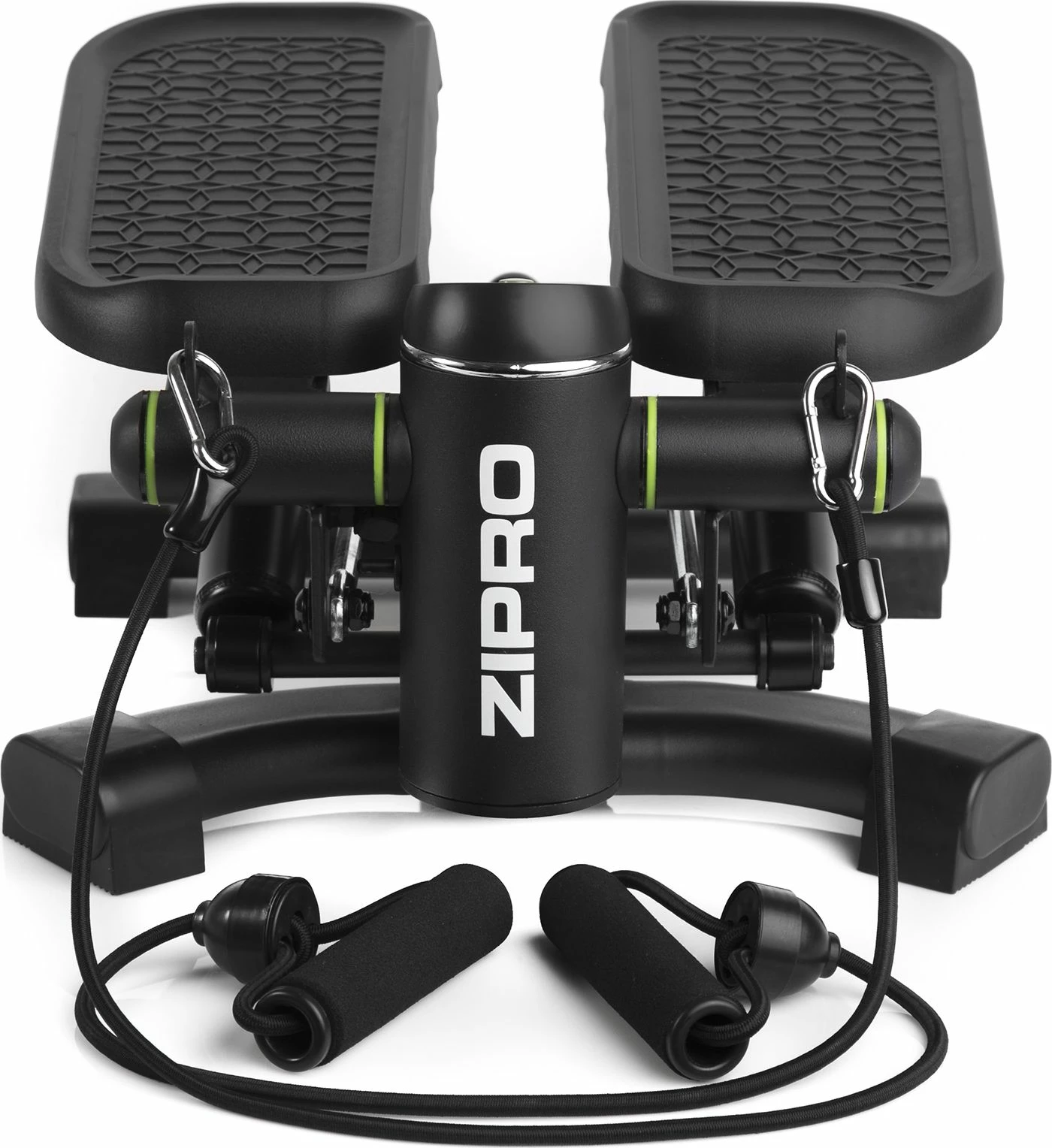 Stepper Zipro Roam 2-n-1 me LCD, litarë elastikë, 120 kg, i zi