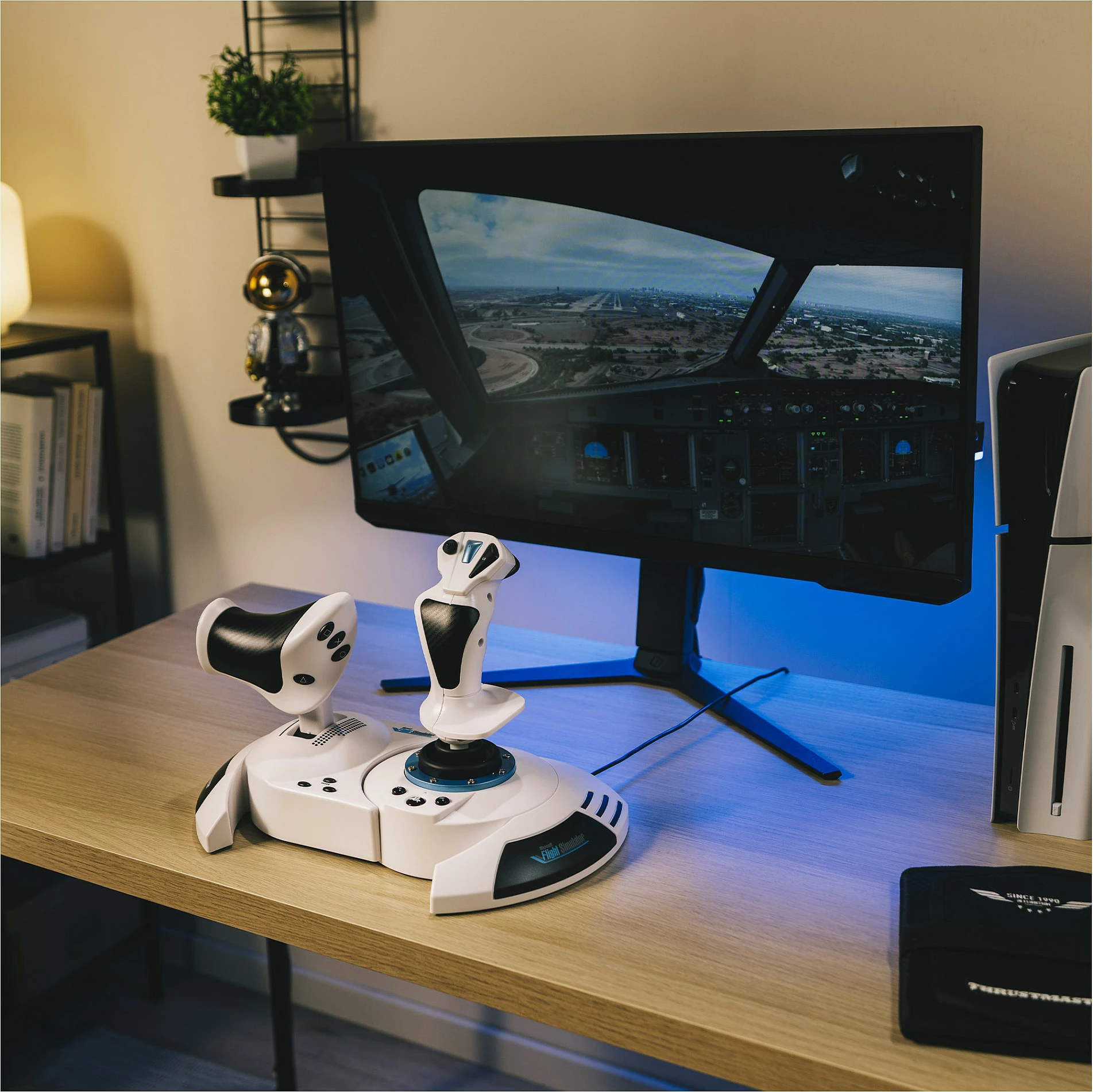 Joystick Thrustmaster T.Flight Hotas 5 MSFS Edition, USB, 14 butona, i bardhë