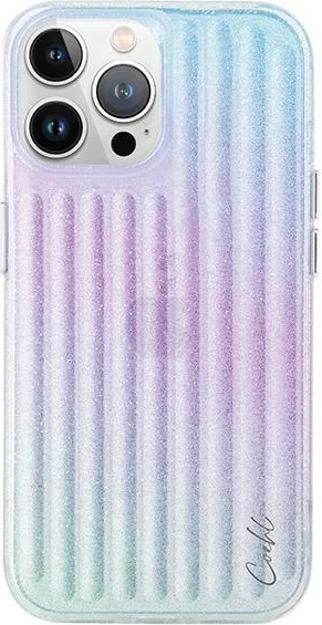 Mbështjellës UNIQ Coehl Linear për iPhone 15 Pro Max, rozë dhe kaltër