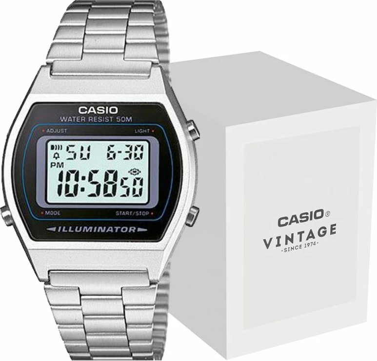 Orë dore unisex Casio, argjend