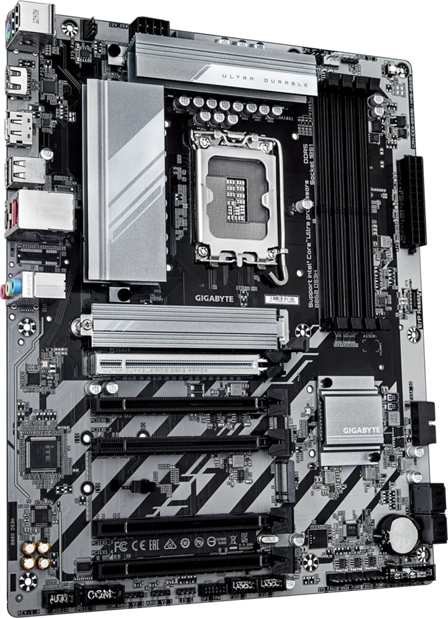 Pllakë amë GIGABYTE B860 DS3H, LGA1851, ATX, 4xDDR5, 2xM.2, 4xSATA3, HDMI/DP, 2.5G LAN
