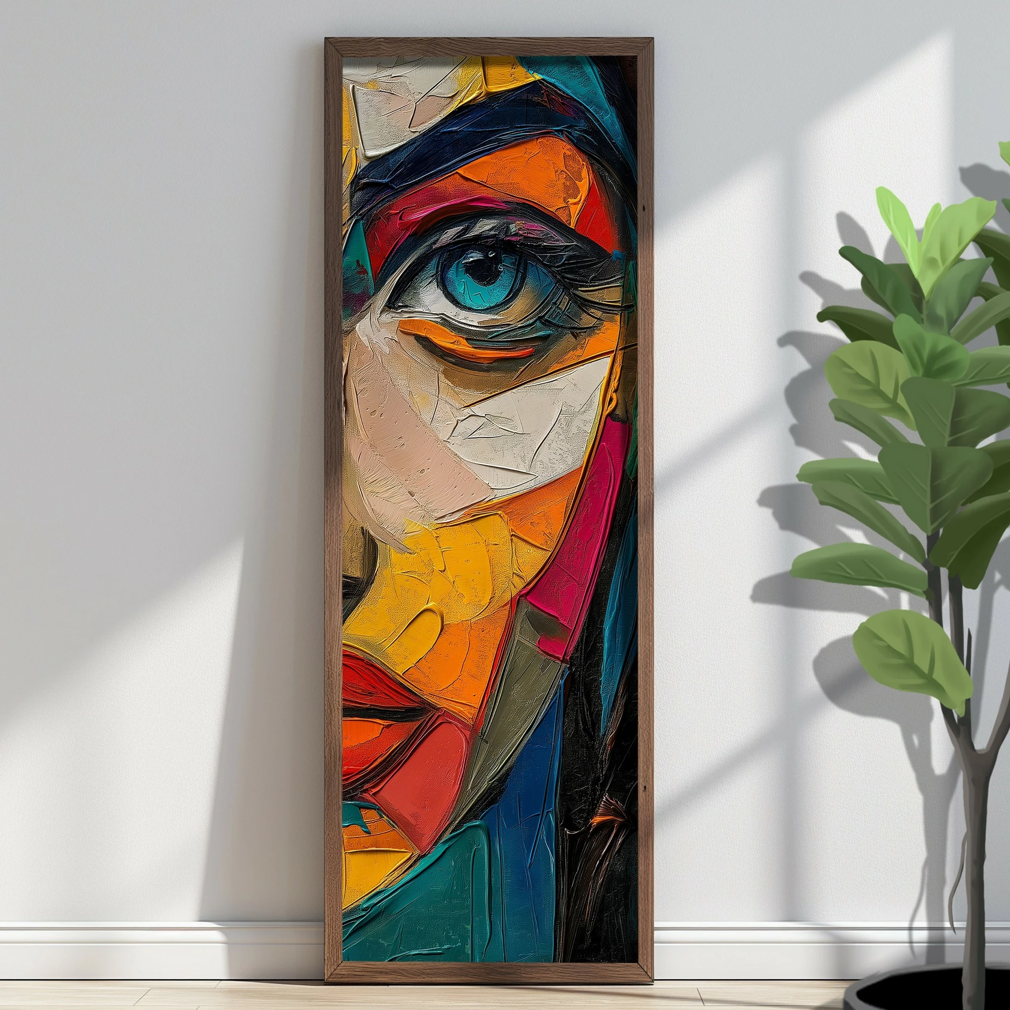 Pikturë dekorative me kornizë, MDF, shumëngjyrëshe, Wallity, EMR078, 40x120x3.5cm