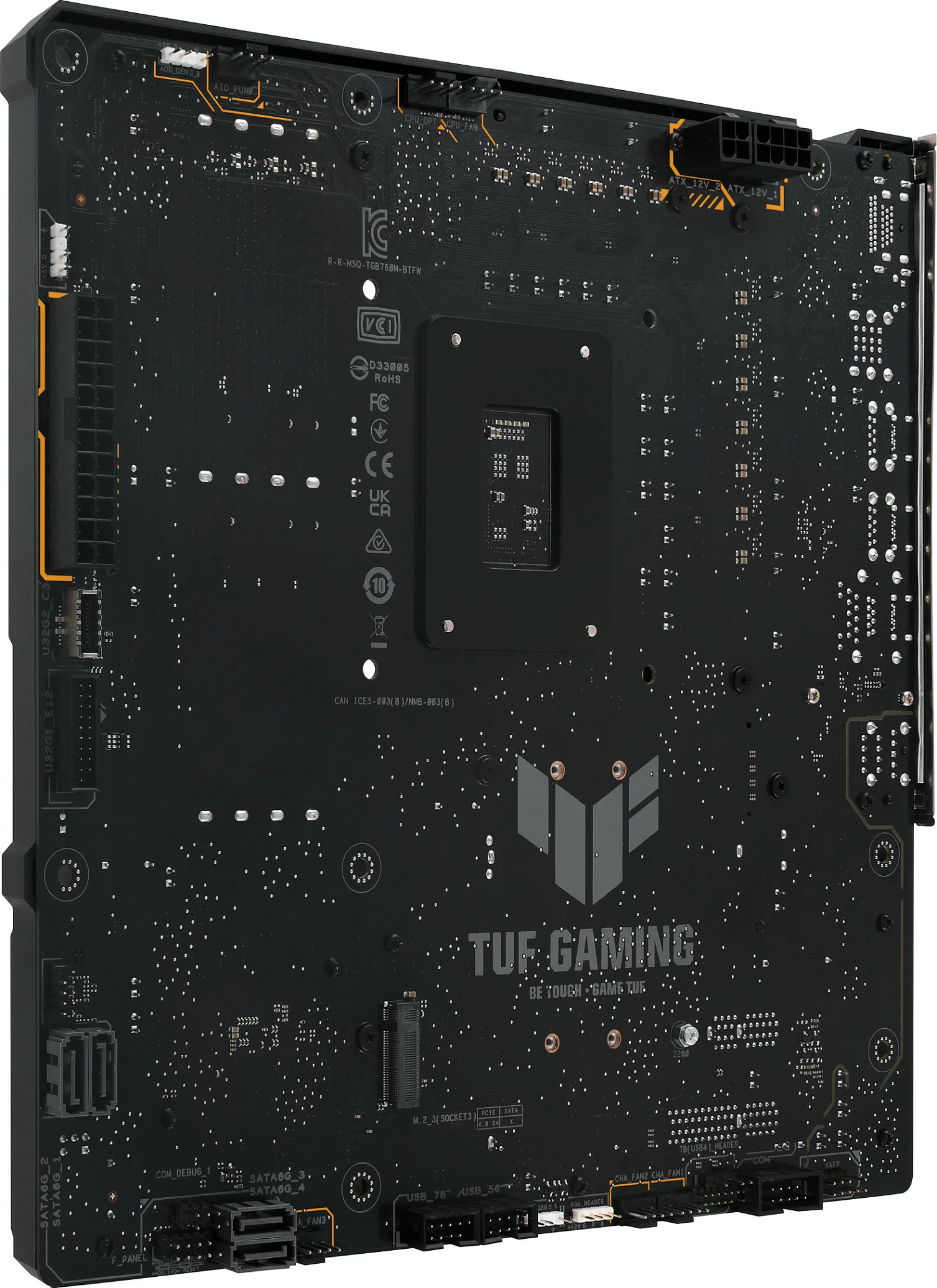 Pllakë amë ASUS TUF GAMING B760M-BTF WIFI, Intel, LGA 1700, DDR5, micro ATX
